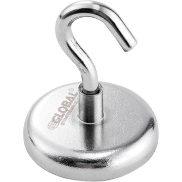 Neodymium Magnetic Hook by Global Industrial – Magnet & Steel, Silver, Model 320758
