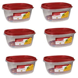071691405320 Food by Rubbermaid – 6-Pack, Plastic, Red, Model 1777087