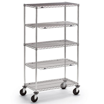 qwikSLOT Wire Trucks by METRO – 8"L x 8"W x 68"H, Wire/Steel, Model 4728700