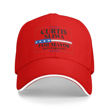 Curtis Sliwa for New York City Mayor 2025 Election Baseball Cap Dad Trucker Hat Red by rayprint – One Size, Red, Model cap0629zxc