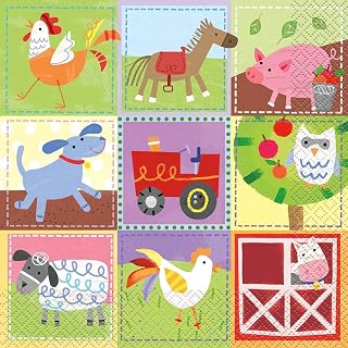 Unique Party Farm Party Luncheon Napkins 6.5", 16 Ct.
