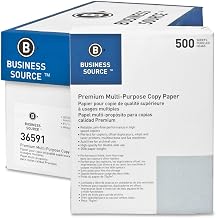 Business Source Premium Multipurpose Copy Paper - Letter - 8 1/2" x 11" - 20 lb Basis Weight - 200000 / Pallet - White