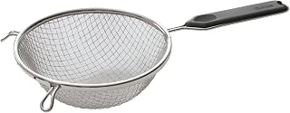Winco 6 1/4" Stainless Steel Mesh Strainer | Foodservice, Great for Draining Pasta, Rinsing Produce, Straining and Kitchen Prep