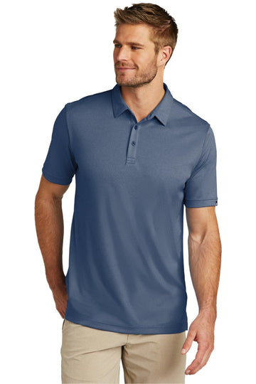 Custom Embroidered Coto Performance Polo by by TravisMathew – Vintage Indigo/ Black