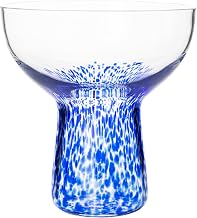 TOV Furniture Dottie Blue Dots Cocktail Glass - Set of 4
