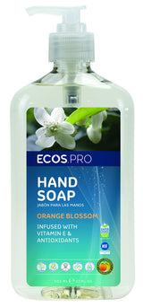 ECOS Orange Blossom Scent Hand Soap by ECOS PRO – 17 Fl Oz (Pack of 6), Natural, Model PL9484/6
