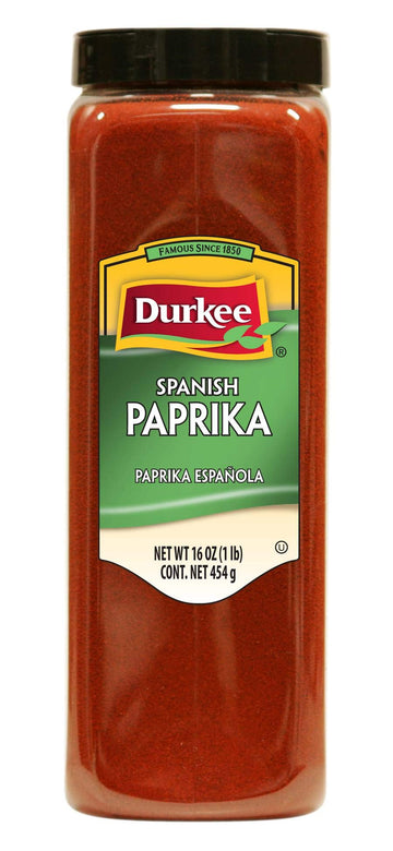 Spanish Paprika - 16 oz. container by Durkee – 16 Ounces, Pack of 6