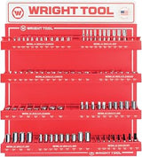 Wright Tool 78 Pc.Metric 1/4" & 3/8" Dr. 6 & 12 Pt. Sockets