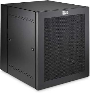 Hubbell HLQ48M - QUADCAB HLQ Series Cabinet Enclosure, Steel, Powder Coated, Wall Mount, 25 RU, Black, 48 H x 22 W x
