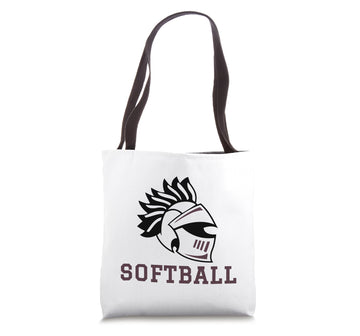 Curtis High School Warriors Softball Tote Bag by Curtis High School, Staten Island, NY 10301 – 16 inches, White, Model AGQ6DEG2JQVUS_16INCHES