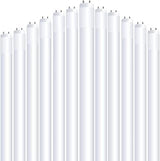 Feit Electric 2ft LED T8 Linear Tube Light, 20W Equivalent, 5000K Daylight, G13 Base, 800 Lumens, Works with Most Magnetic/Electronic Ballasts, 50,000-Hour Lifetime, T24/850/LEDG2/RP/12, 12 Pack