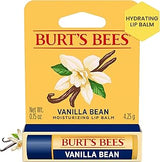 Burt's Bees Vanilla Bean Lip Balm, Lip Moisturizer With Responsibly Sourced Beeswax, Tint-Free, Natural Conditioning Lip Treatment, 1 Tube, 0.15 oz.