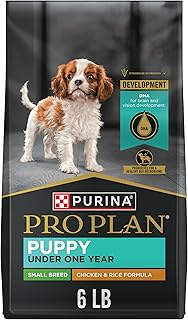 Purina Pro Plan Small Breed Puppy Food, Chicken & Rice, 6 lb Bag