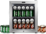 Whynter Beverage Refrigerator Fridge, 68 Can, Glass Door, Lock, BR-062WS