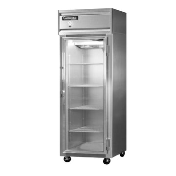 1RES-GD Extra-Wide Single Section Reach In Glass Door Refrigerator by Continental Refrigerator – Commercial Grade