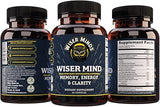 Wiser Mind Nootropic | Memory, Focus, Mental Clarity Supplement | Lions Mane Ashwagandha