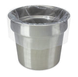 Clear Round Pan Liners for Easy Clean Up - Disposable Buffet Pan Liners by PanSaver – 15 x 15 IN, 7.0 quarts, Nylon Resin, transparent, Model 42011