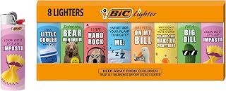 BIC Maxi Pocket Lighters, Special Edition Witty Series, 8-Count Pack