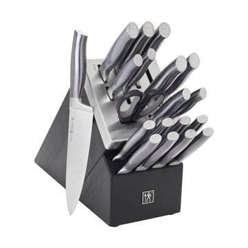 Graphite 20-pc Self-Sharpening Knife Set with Block - Black by HENCKELS – 20-pc, Stainless Steel, Black, Model 17635-020