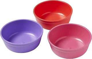 ECR4Kids ELR-18100-BE My First Meal Pal Snack Bowls – BPA-Free, Dishwasher Safe, Stackable Bowls for Baby, Toddler and Child Feeding - 3-Pack, Berry
