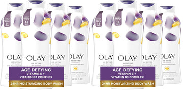 Body Wash for Women by Olay – 22 Fl Oz (Pack of 8), Body Wash with Vitamin E, Pack of 8, Model COMINE006410