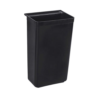 11 1/2 Gallon Refuse Bin for Bus Cart by Thunder Group – 13 x 9 x 22, 11.5 gallons, Plastic, Black, Model PLBC0013B