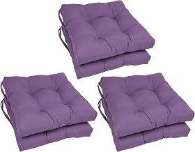 Blazing Needles 16-inch Square Indoor Chair Cushions (Set of 2, 4, or 6) - 16" x 16" Grape Set of 6