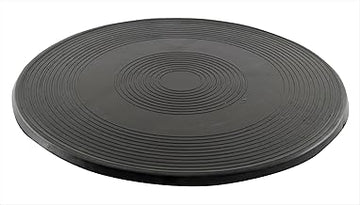 Vestil TT-18-7/8 Heavy Duty Manual Turntable, 1000 lbs Capacity, 7/8" Height, 18" Diameter,Black/Silver