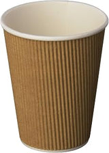 Genuine Joe GJO11260PK Insulated Ripple ieSBH Hot Cup, 12-Ounce Capacity, 25 Count (8 Pack)