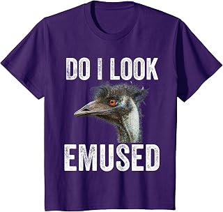 Do I Look Emused Funny Emu Animal Love Emus Bird Funny T-Shirt