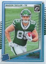 Mason Taylor Rated Rookie Card Collectible Football Card- 2025 Donruss Optic Football Card #274 (Jets)