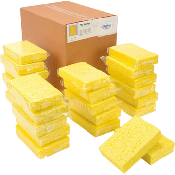 Cellulose Sponge by Global Industrial – Cellulose, Yellow, Model 554085