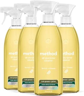 Method All-Purpose Cleaner Spray, Lemon + Freesia, 28 fl oz, 4 pack