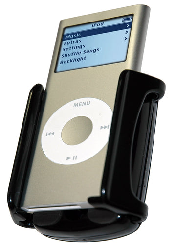 IPM-202BL Docking Cradle Mount for iPod and iPhone (Black) by – Smartphone/MP3, Aluminum, Black, Model IPM-202-BL