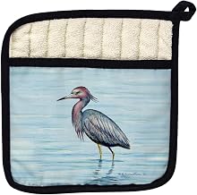 Betsy Drake PT492 Dicks Little Blue Heron Pot Holder