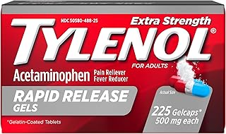 Tylenol Extra Strength Rapid Release Gels, 500 mg Acetaminophen, 225 Ct