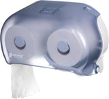 Classic Versatwin Plastic Tissue Dispenser by San Jamar – Pack of 6, Plastic, Blue, Pack of 6, Model R360