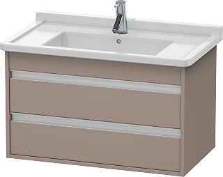 Duravit KT6644 Ketho 32" Single Wall Mounted Wood Vanity Cabinet Only - Less Vanity Top - Basalt Matte