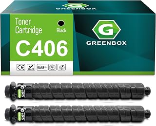 GREENBOX MP C406 842091 Toner Cartridges for MP C306 C307 Printer, 2 Black | Replacement for Ricoh 842091 MP C307 MP C306 C406 C407 GSA MP C307G Printers, 2-Pack, 17,000 Pages