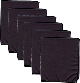 Pacon Microfiber Dry Erase Cloth, Black, Pack of 6 (PACAC2032-6)
