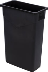 TrimLine Rectangle Waste Container Trash Can Only by Carlisle FoodService Products – 23 Gallon (Pack of 1), 23.0 gallons, Polyethylene (PE), Black, Model 34202303