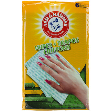Reusable Wipes 6/Pkg-Green by ARM & HAMMER – 1 Count (Pack of 1), Green, Model AH-1272