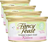 Fancy Feast Wet Cat Food for Kittens, Tender Turkey Feast, 3 Oz Can (Pack of 4)