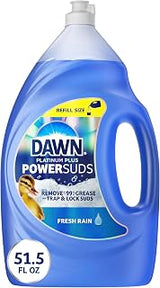 Dawn Platinum Plus PowerSuds Liquid Dish Soap, 51.5 oz. Refill