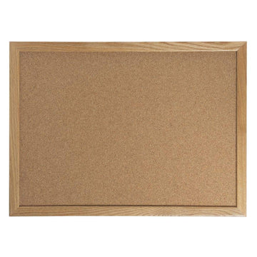 Wall Mounted Bulletin Board Size: 1' 6" H x 2' L by Aarco – 24" x 36", Cork, Brown, Model OB1824