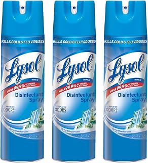 Lysol Professional Disinfectant Spray, Spring Waterfall, 19 oz (3 Pack)