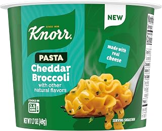 Knorr Cup Cheddar Broccoli Pasta Microwave in Minutes Real Cheese Quick 1PK