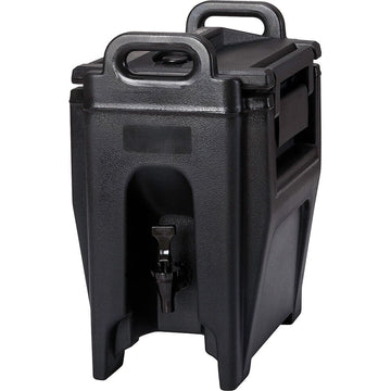 Ultra Camtainer Beverage Carrier by Cambro – 2.75 Gallon, 2.75 gallons, Polyurethane (PU), Black, Model UC250110