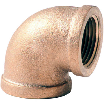 SIAM 1/2" Brass 90 Degree Elbow – Lead,Brass, Brass, Model XNL101-08