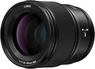 Panasonic LUMIX S Series Camera Lens, 85mm F1.8 L Mount Interchangeable Lens for Mirrorless Full Frame Digital Cameras, S-S85, Black